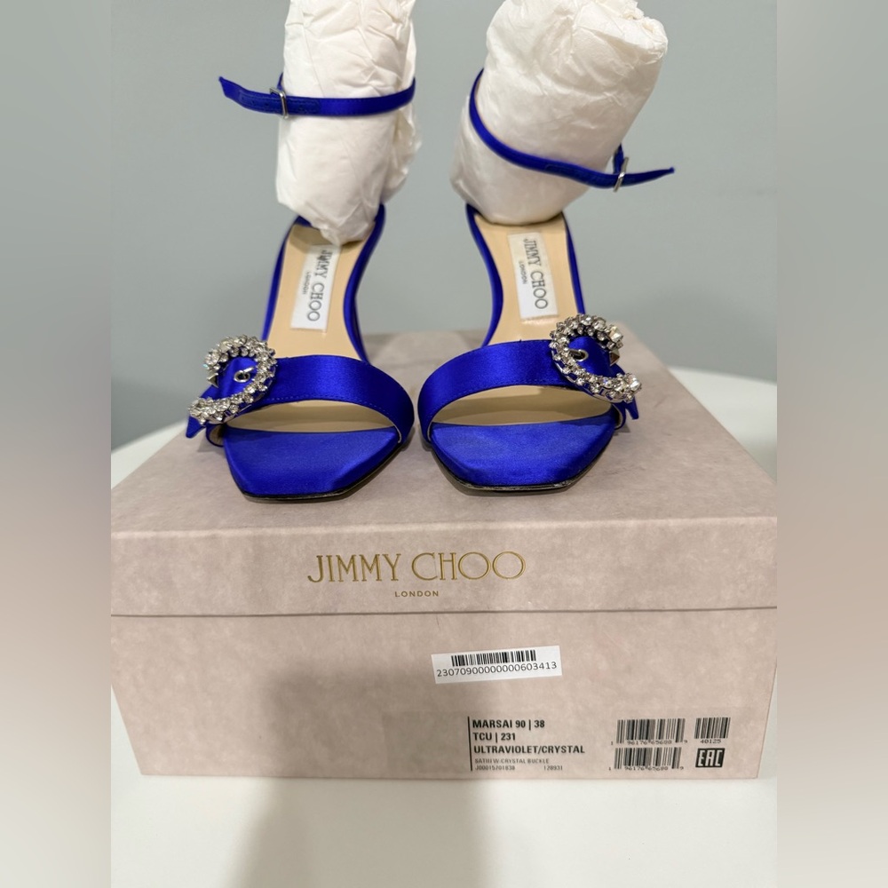 Jimmy Choo Marsai satin sandal.